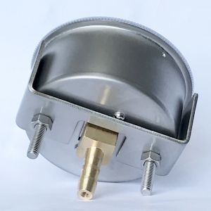 316 SS U Clamp Pressure Gauge 80 CmH2O EN837-3 Capsule Vacuum Gauge