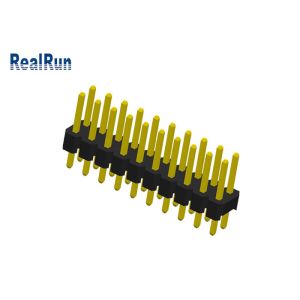 PBT PA6T 20P Double Row Dip Pin Header Male Brass Pcb 3.0A Brass