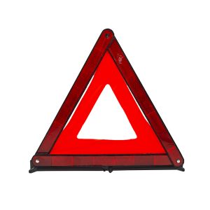 Reflective Triple Triangle Car Warning Sign, Foldable Emergency Warning