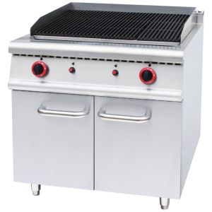 Restaurant Commercial Kitchen Grill Stainless Steel Gas Lava Rock Grill
