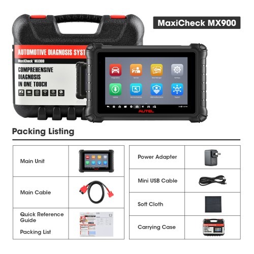 Autel MaxiCheck MX900 OBD2 All System Diagnostic Scanner Bi-Directional Control