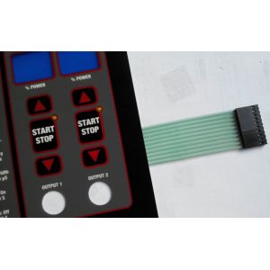 LED Backlighting Tactile Embossing Buttons Membrane Keypad with metal Domes