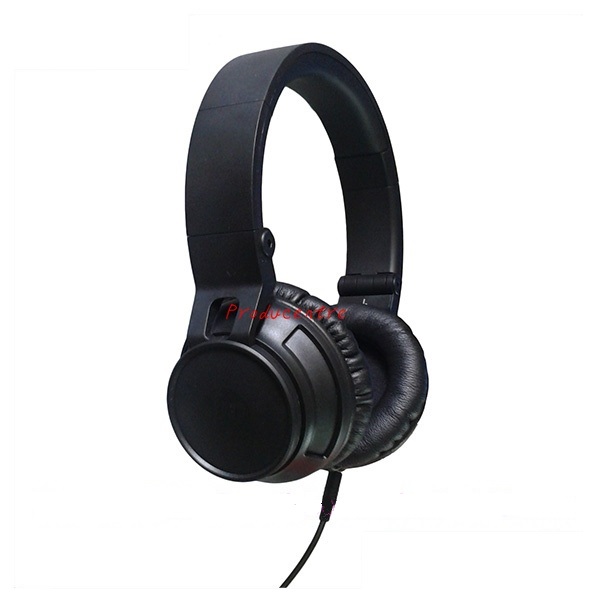 cool style black bass headphone with noise cancelling for musician with excellent rotate structure and soft ear pads