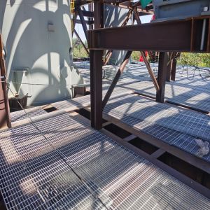 Q235 Weight Industrial Platforms Galvanized Steel Grating Building Materials