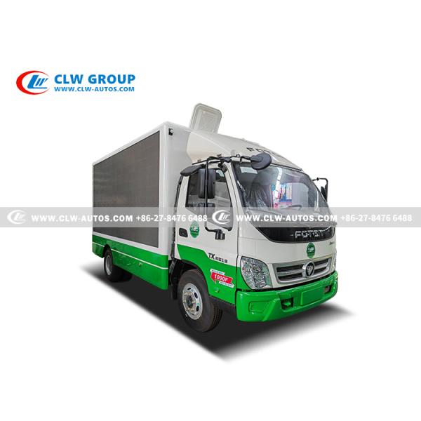 Foton LHD LED Advertising Mobile E-Poster Browsing Screen Truck