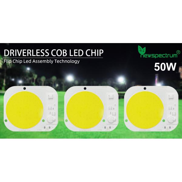Round 50W LED Chip High Power Driverless Full Spectrum AC220V