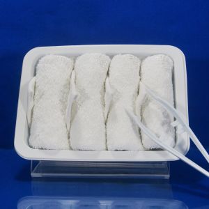 Compressed Disposable Airline Satin Viscose Towel