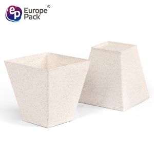 EPK wholesale new material 200ml square shape wheat biodegradable cup