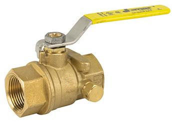 2 Piece Full Port Thread Connection 600WOG Brass Material Ball Valve 150WSP