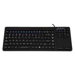 Desktop Mount IP68 Antimicrobial Waterproof Keyboard 107 Keys