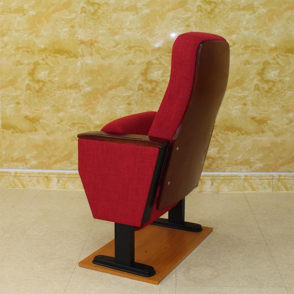 Removable Practical Folding Auditorium Seating , Anti Electrostatic Red Theater