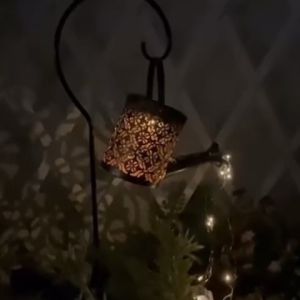 2700K Solar Kettle Light Hollow Garden Landscape Path String Light