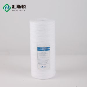 10" PP Polypropylene Cotton Thread Winding Filter Element 1 Micron for Water