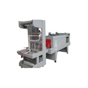 Semi Automatic PE Film Wrapping Cutting Shrink Tunnel Packing Machine