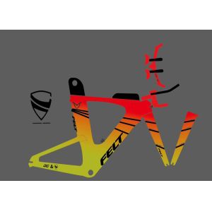 Offset Printing Custom Cycling Stickers For Bikes Environment Friendly