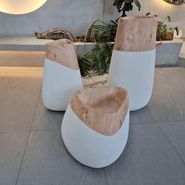 Fiberglass Large Resin GRP Planter Box For Garden Indoor And Outdoor Decor