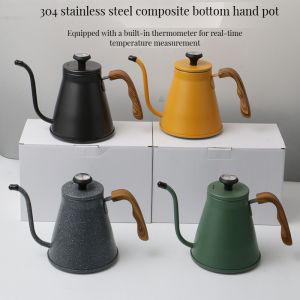 Stainless Steel Hand Brewer Pour over Coffee Kettle with Gooseneck Design Metal