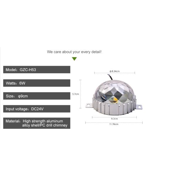 Brightness Rainproof 9cm 6w DC24V LED Pixel Lamp