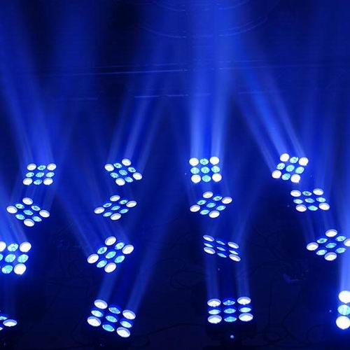 9pcs 3*3 RGBW 4 in 1 LED Matrix Beam Moving Head Light 10W beam light for stage