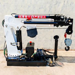 Small Truck Crane Manufacturer 2 3 5 6Tons Folding Boom Crane Hydraulic Mobile