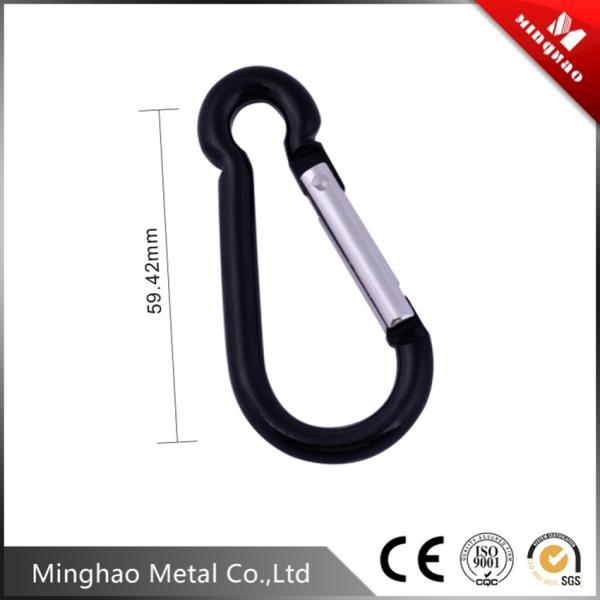 Durable carabiner snap hook for climb accessories,50.57mm,blue,silver,black color