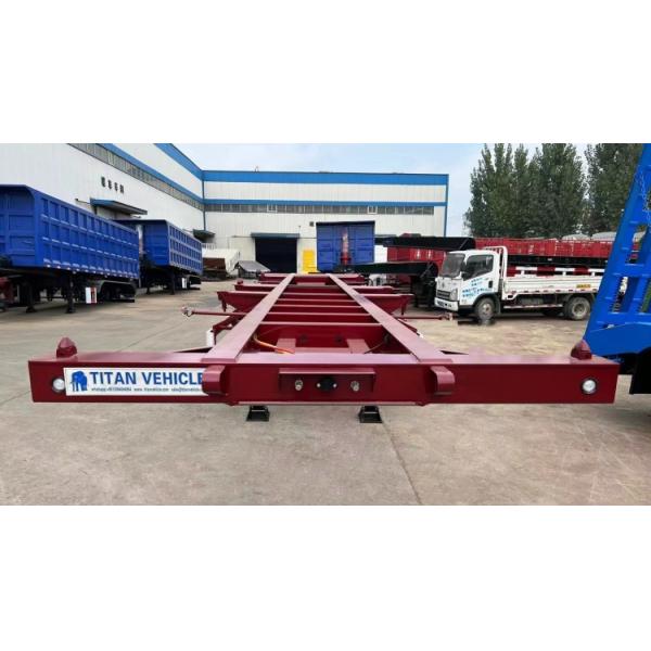 Tri Axle 40 Foot Shipping Container Chassis Trailer for Sale in Congo Boma