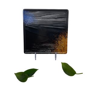 8'' Restaurant Hotel Melamine Dinnerware Square Shape Plate Galaxy Pattern