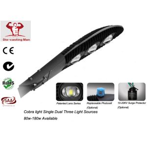 High Lumen 150w 180w Cobra COB High Power Street Light Outdoor Waterproof IP66