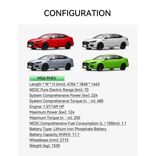Automatic Air Conditioner 2024 MG 7 Mg-7 1.5/2.0T Electric Car Petrol Cars Energy LED Light 5 Doors 5 Seats FWD EV Hybrid