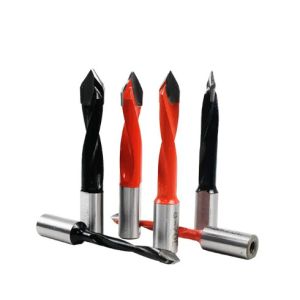 10mmx20mm Shank Through Hole Tungsten Carbide Drill Bit Spiral Flute