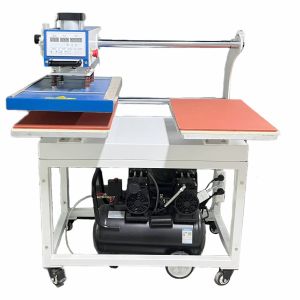 40x60cm Double Station Pneumatic Semi Automatic Electric Heat Press Machine