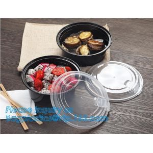 clear disposable high quality plastic packaging food container transparent soup