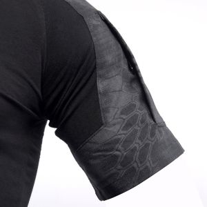 Woodland Camouflage Military Tactical Wear USA Military T-Shirt