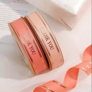 High quality 3D hot stamping grosgrain customized printed ribbon