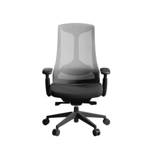 Back Tilt 360D Office Revolving Chairs Rubber Castor Depth 505mm
