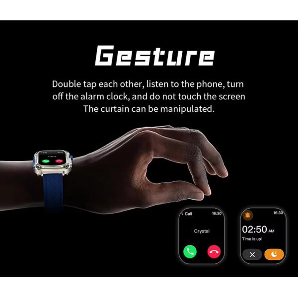 Rugged Waterproof Outdoor Smart Watch Body Temperature Compass 240x296