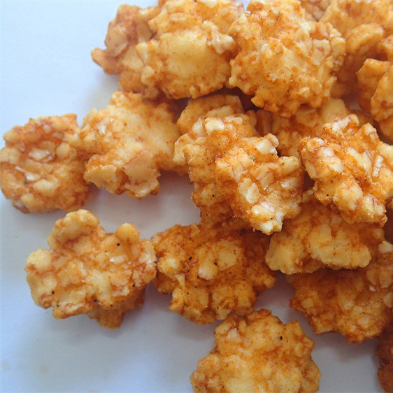 Buy Cruncy Baked Rice Cracker Snacks Spicy BBQ Flavor Tapioca Starch at wholesale prices