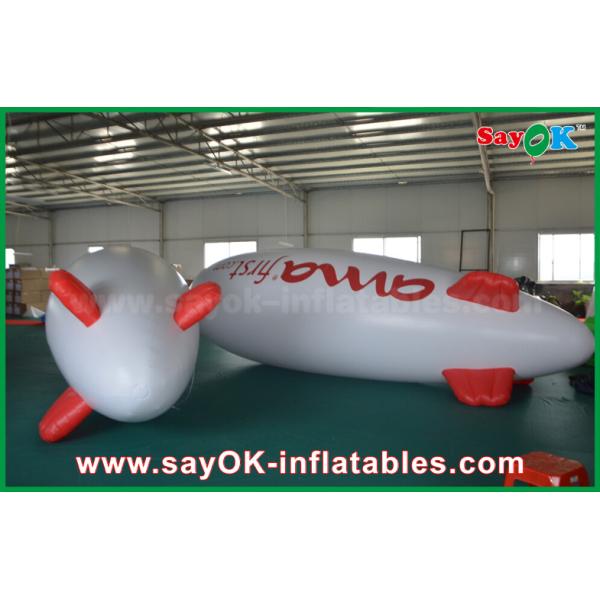 5m Floating Advertising Inflatable Balloon Helium Airplane Zeppelin For