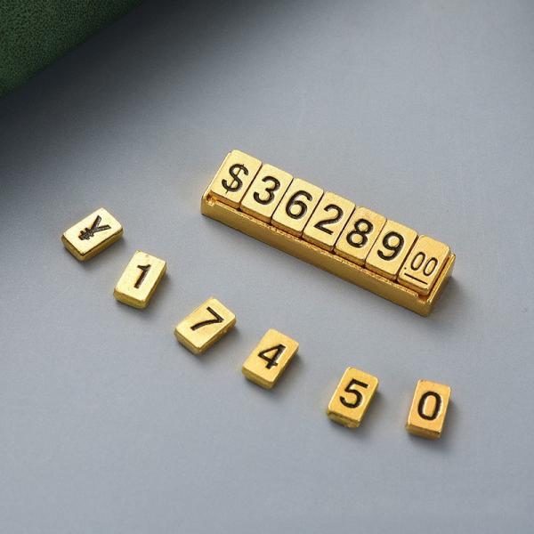 Buy Zinc Alloy Base Magnetic attraction Fixed Length jewellery price cubes at wholesale prices