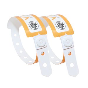 full logo custom waterproof disposable Plastic wristbands For Events