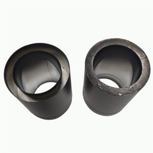 EN1856-2 Adaptable 800mm Double Wall Black Stove Pipe