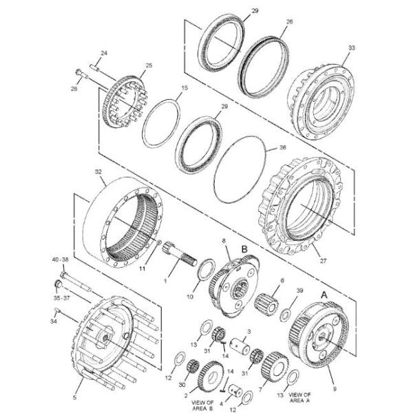 353-0611 227-6949 114-1488 191-3237 227-6035 296-6299 Excavator Final Drive For 320C 320D