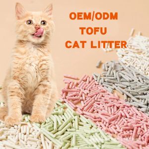 Eco Friendly Green Tea Tofu Cat Litter Low Tracking