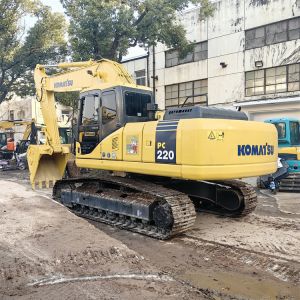 22 Ton Used Komatsu PC220-7 Crawler Excavator with Original Hydraulic Cylinder