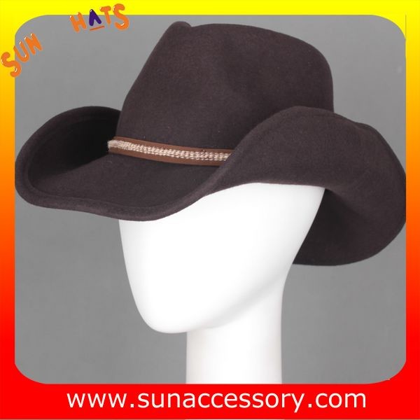 Buy 4940370 Sun Accessory customized  winner  fashion 100% wool felt cowboy  hats, unisex hats and caps wholesaling at wholesale prices
