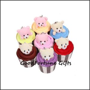Quality promotional creative bear design cotton towel wedding birthday festival gift for sale