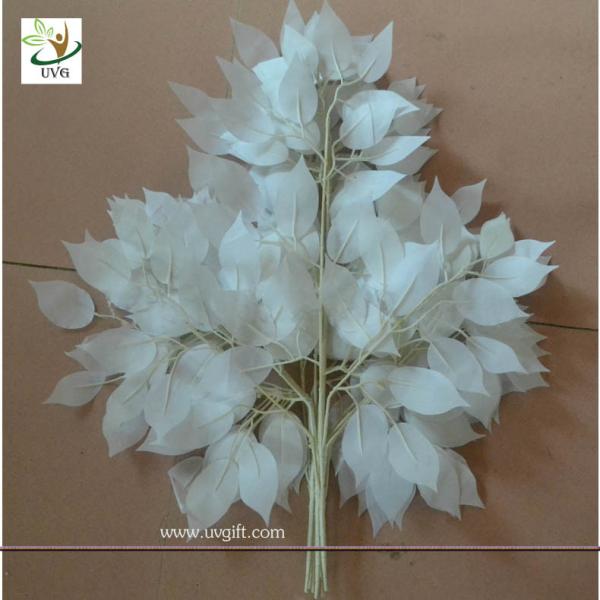 Buy UVG silk banyan branches artificial leaves for indoor theme decoration GRE053 at wholesale prices