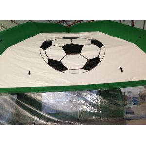 Green Footable Inflatable Event Tent Digitally Printed Wind Resistant Safe