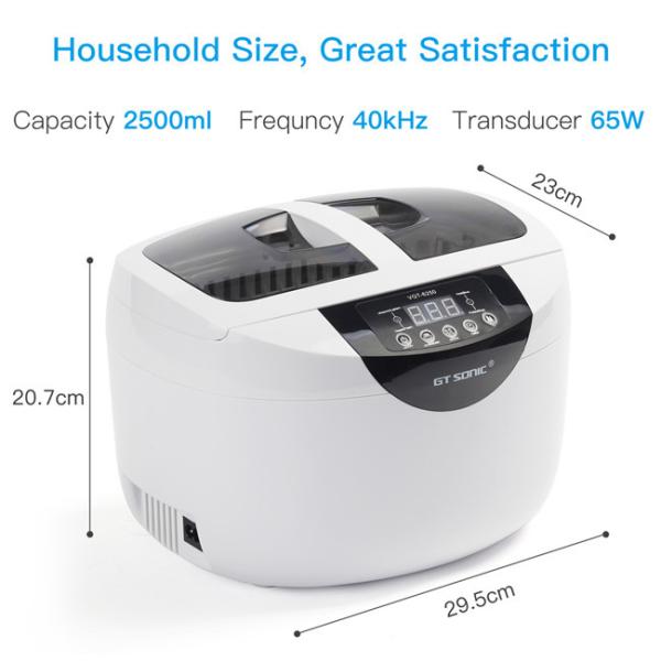 Buy SUS304 2.5L 40kHz Heated Ultrasonic Cleaner With Digital Timer at wholesale prices