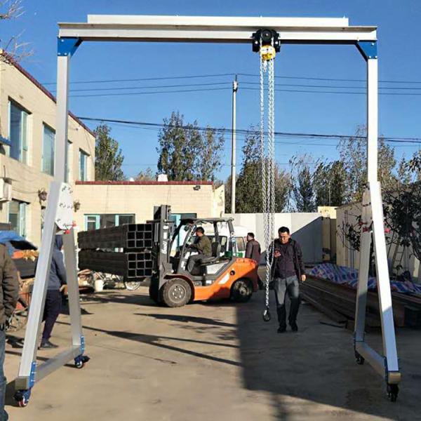 Buy Alluminium Light Duty Gantry Crane 0.5T 1T Moisture Corrosion Protection at wholesale prices